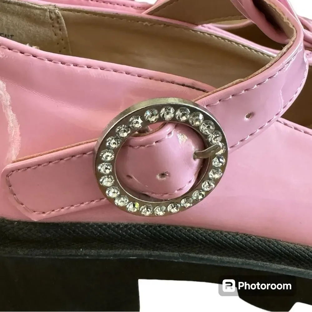 Steve Madden Girls Shoes Suzey Mary Jane Bubble Gum Pink Patent Size 3